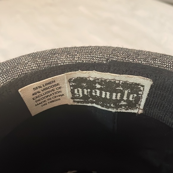 Linen and viscose gray hat - Picture 7 of 7